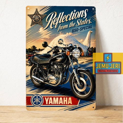 Insegna poster metallo moto - insegna,